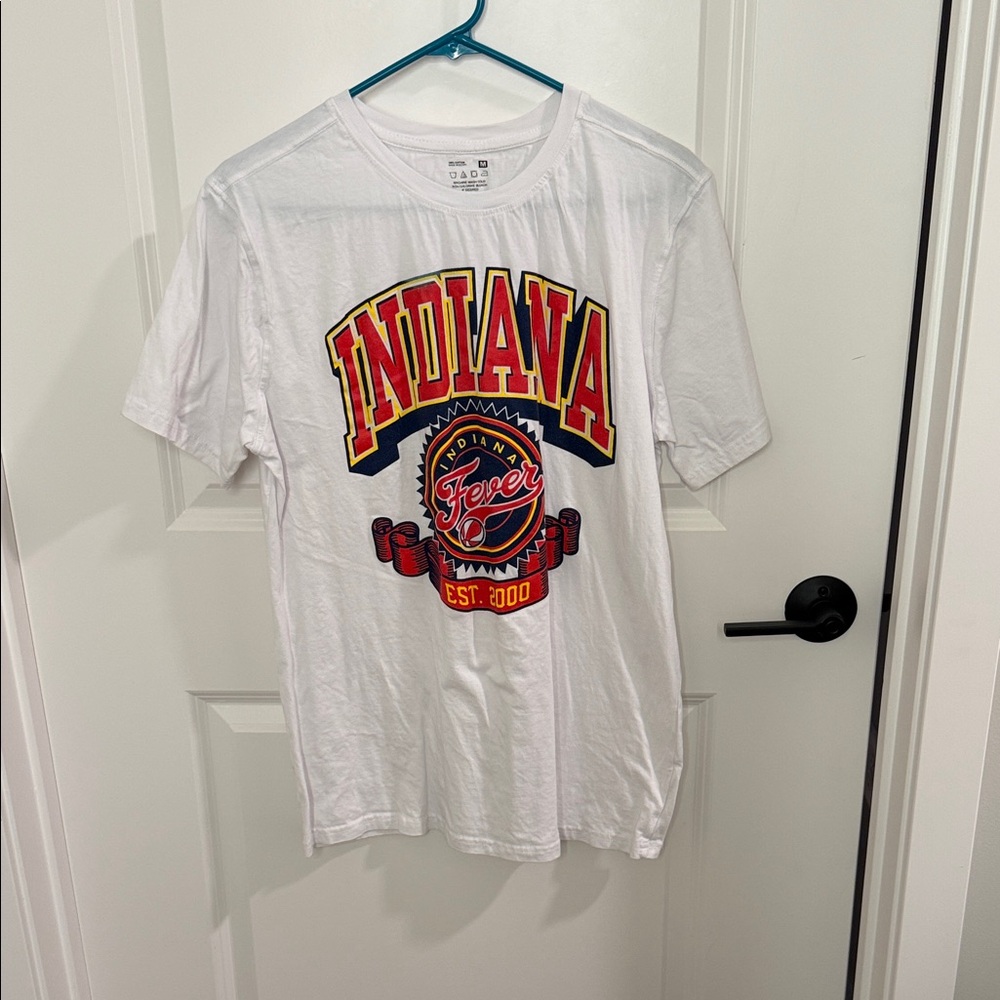 Indiana Fever Graphic Tee - White with Red & Yellow Logo